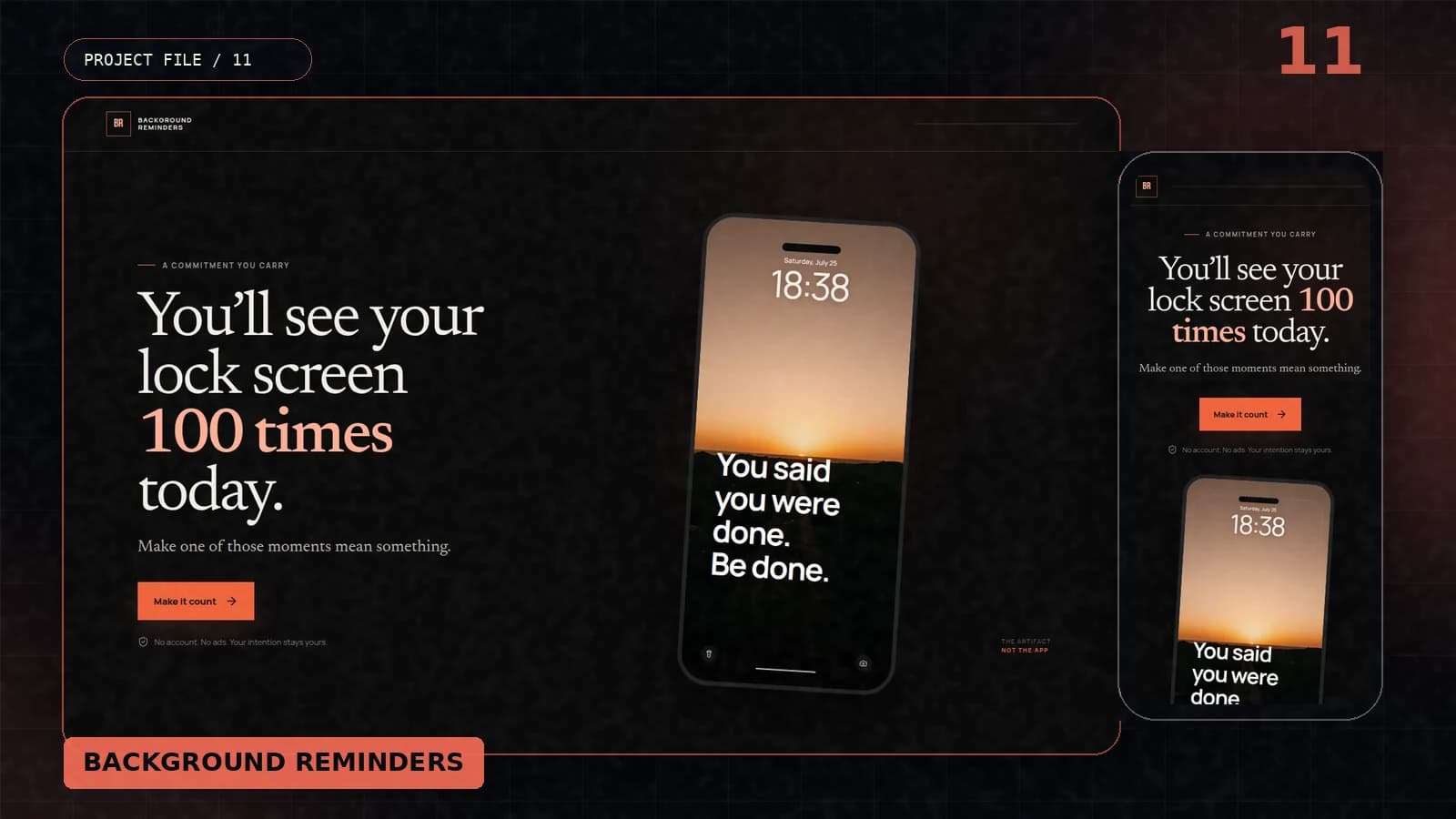Background Reminders shown across desktop and mobile product views