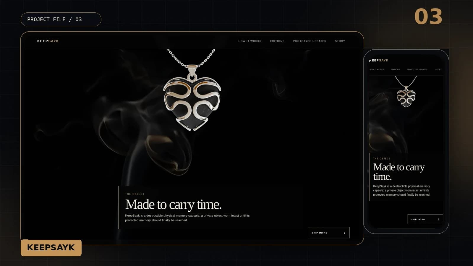 KeepSayk shown across desktop and mobile product views
